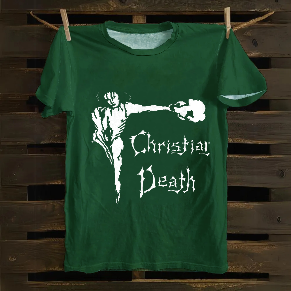 Unisex Vintage Christian Death Rock Band Cotton T-Shirt