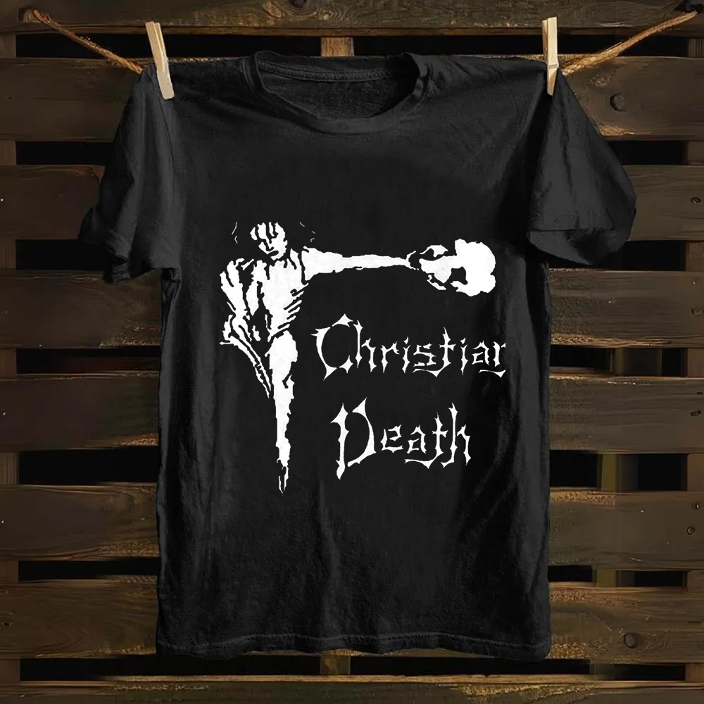 Unisex Vintage Christian Death Rock Band Cotton T-Shirt