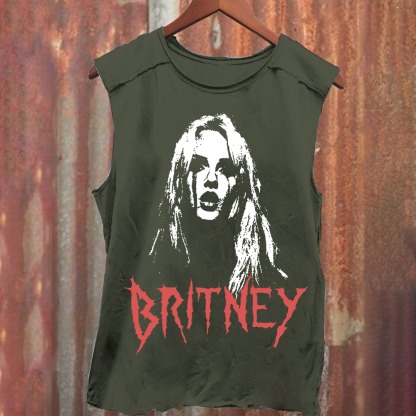 Britney Singer Washed Tank Top