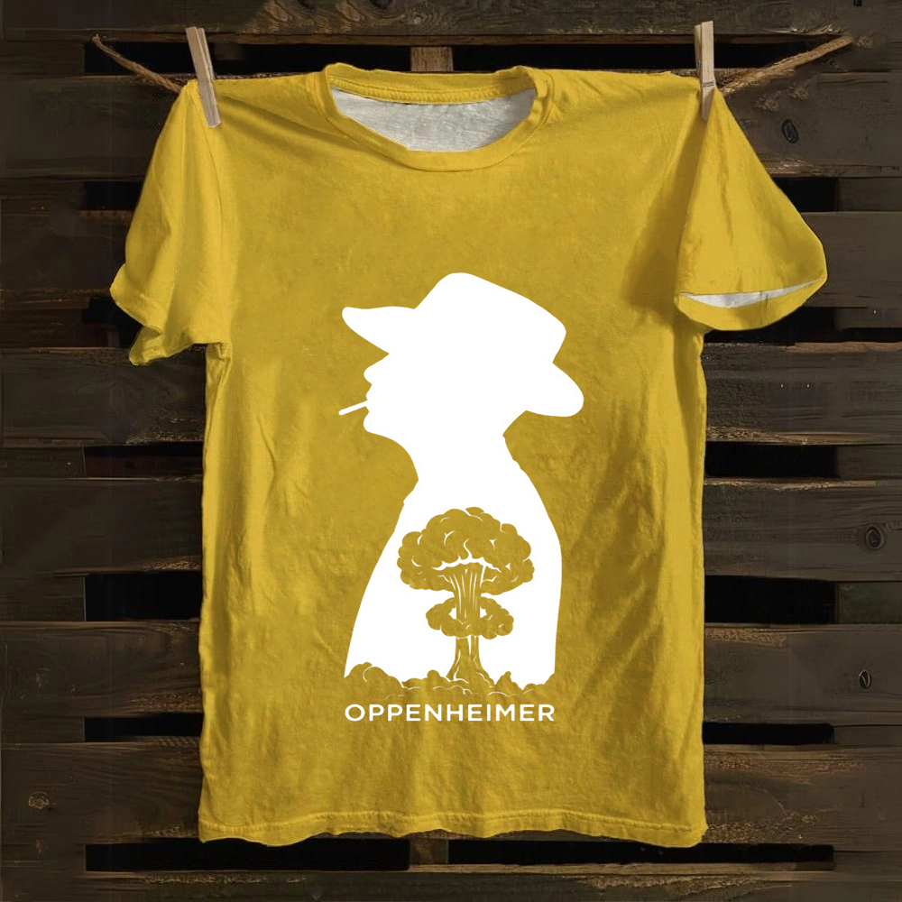 Unisex Vintage  Oppenheimer Movie  Cotton T-Shirt