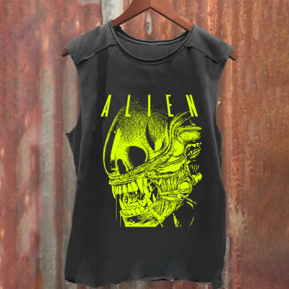 Unisex Vintage Alien Movie Poster Prin Tank Top