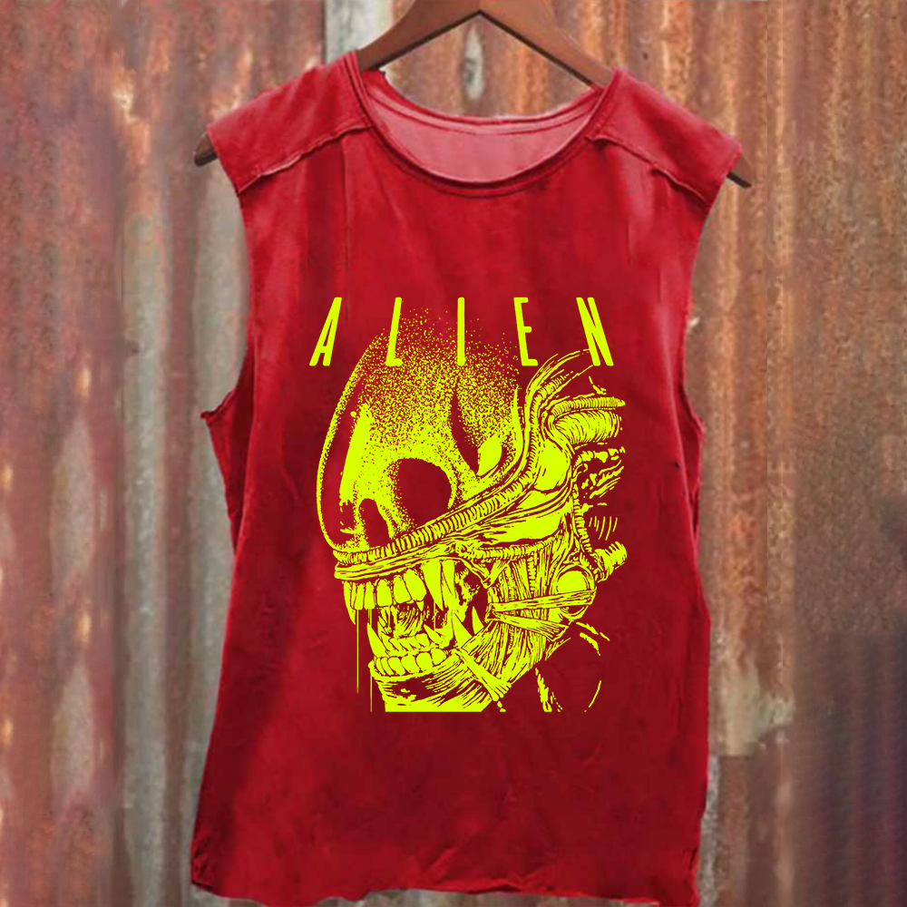 Unisex Vintage Alien Movie Poster Prin Tank Top