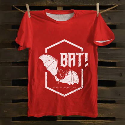 Unisex Vintage Laszlo the Bat Cotton T-Shirt