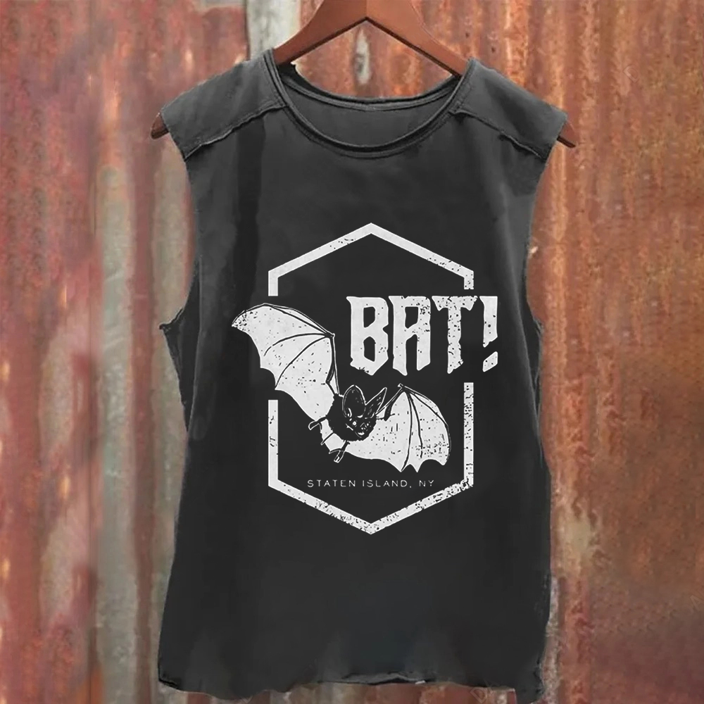 Unisex Vintage Washed Laszlo the Bat Tank Top
