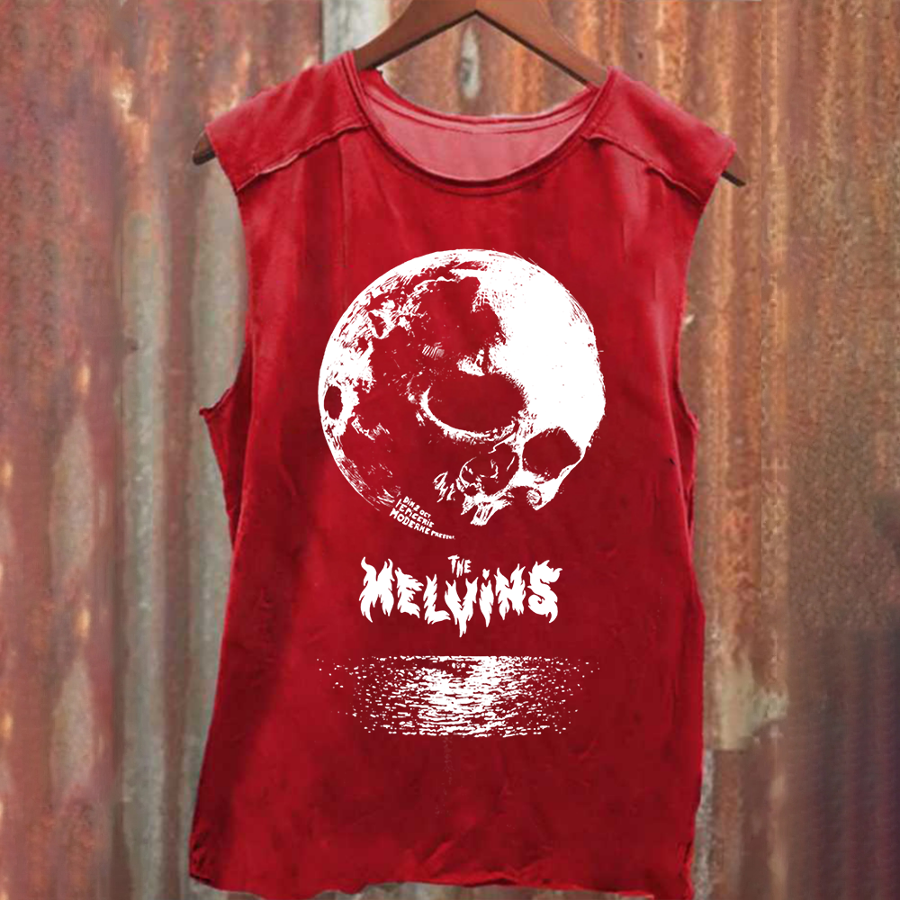 Unisex Washed The Melvins Concert Tour Moon Tank Top