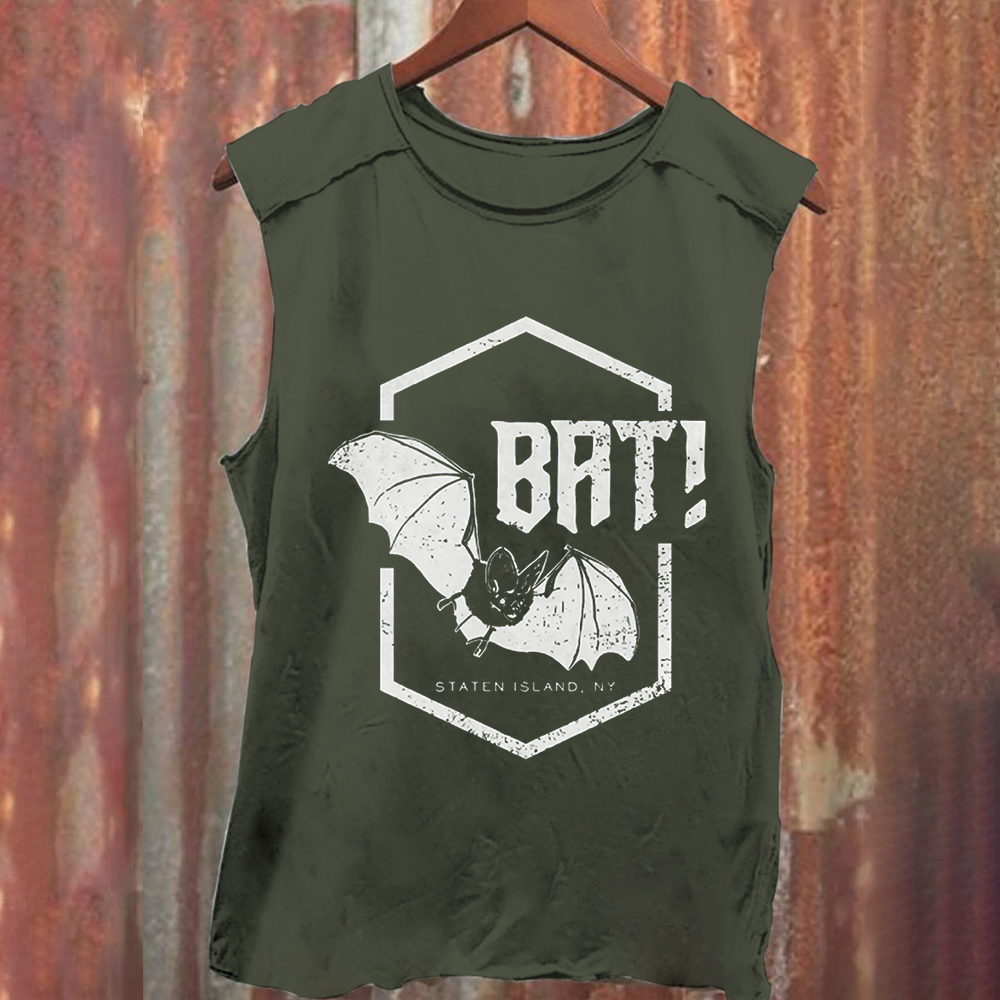 Unisex Vintage Washed Laszlo the Bat Tank Top