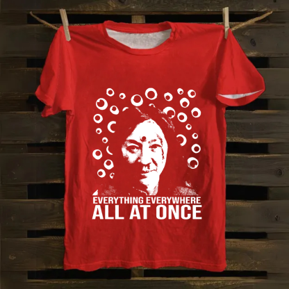 Unisex Vintage  Everything Everywhere All at Once Movie Cotton T-Shirt