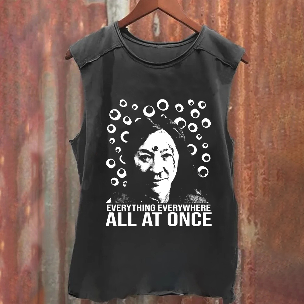 Unisex Vintage Washed  Everything Everywhere All at Once Movie Tank Top