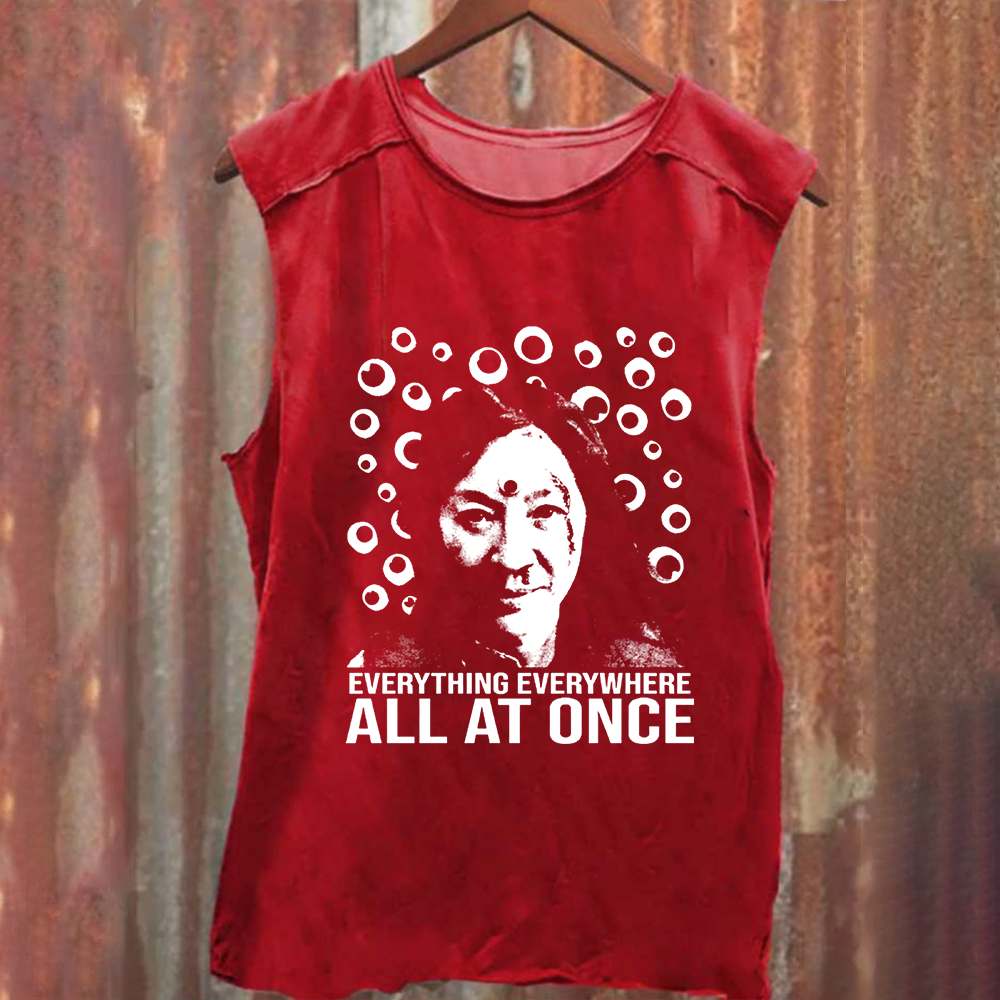 Unisex Vintage Washed  Everything Everywhere All at Once Movie Tank Top