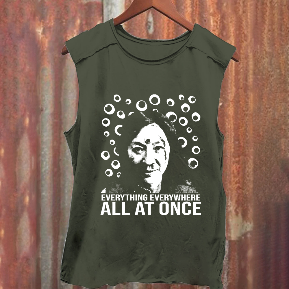 Unisex Vintage Washed  Everything Everywhere All at Once Movie Tank Top