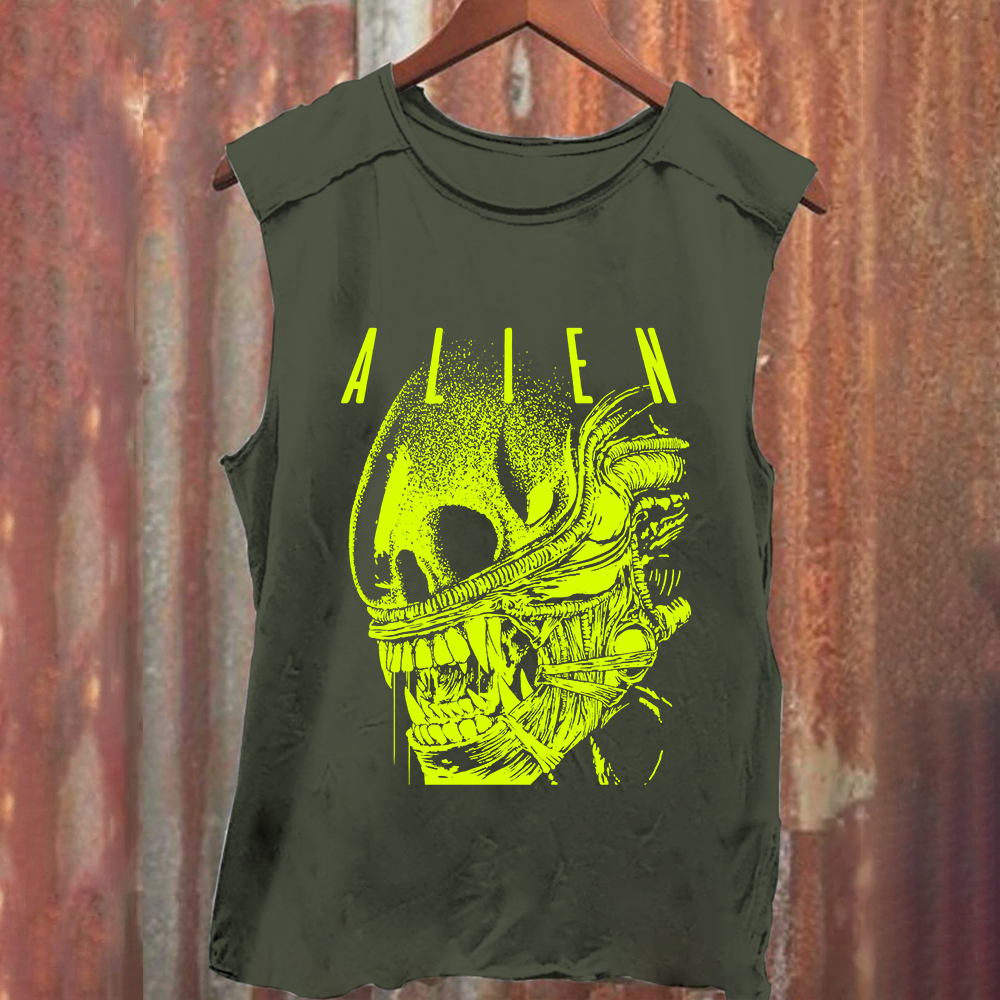 Unisex Vintage Alien Movie Poster Prin Tank Top