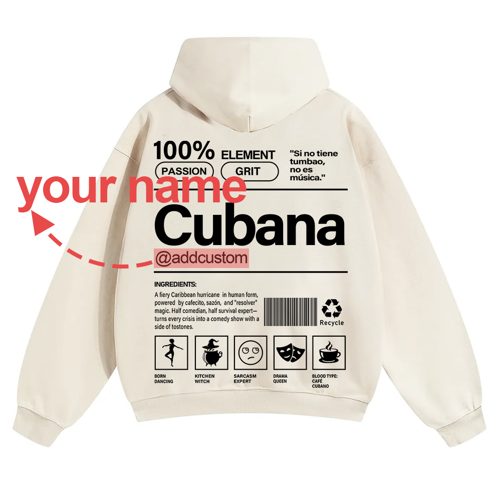 Cubana Addcustom Unisex Fit Color Hoodie wearishow