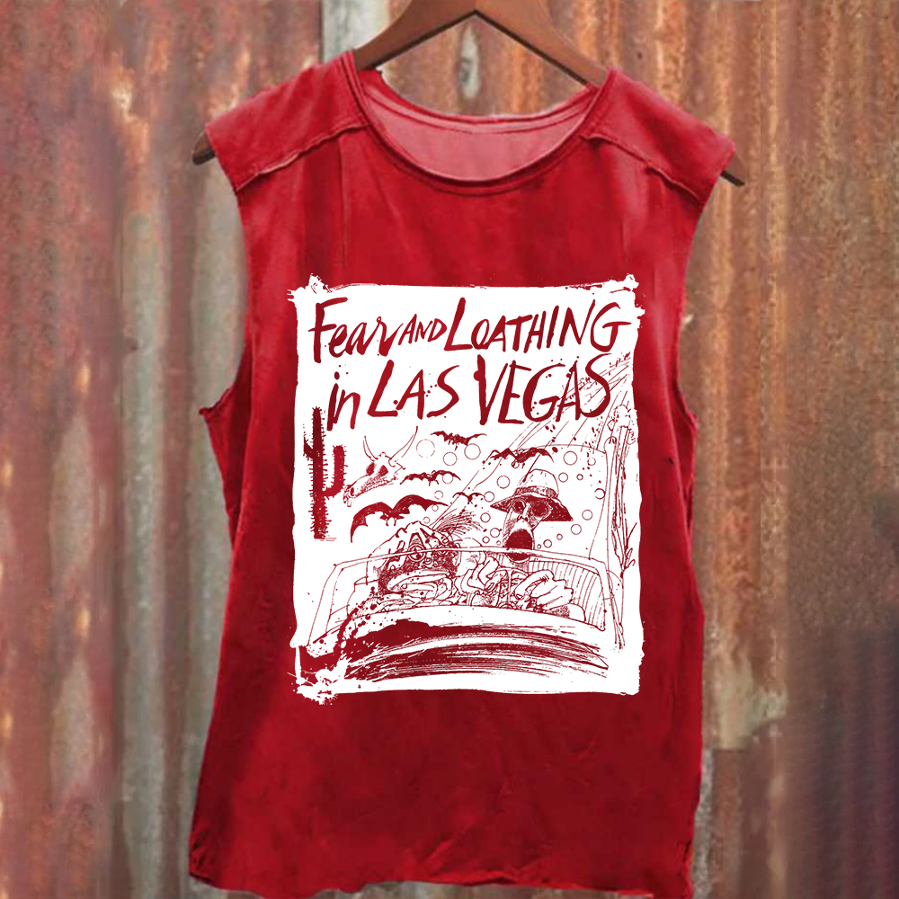 Unisex Washed Fear And Loathing In Las Vegas Band Tank Top