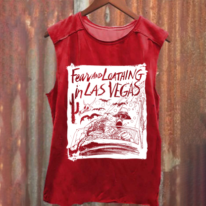 Unisex Washed Fear And Loathing In Las Vegas Band Tank Top