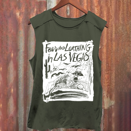 Unisex Washed Fear And Loathing In Las Vegas Band Tank Top