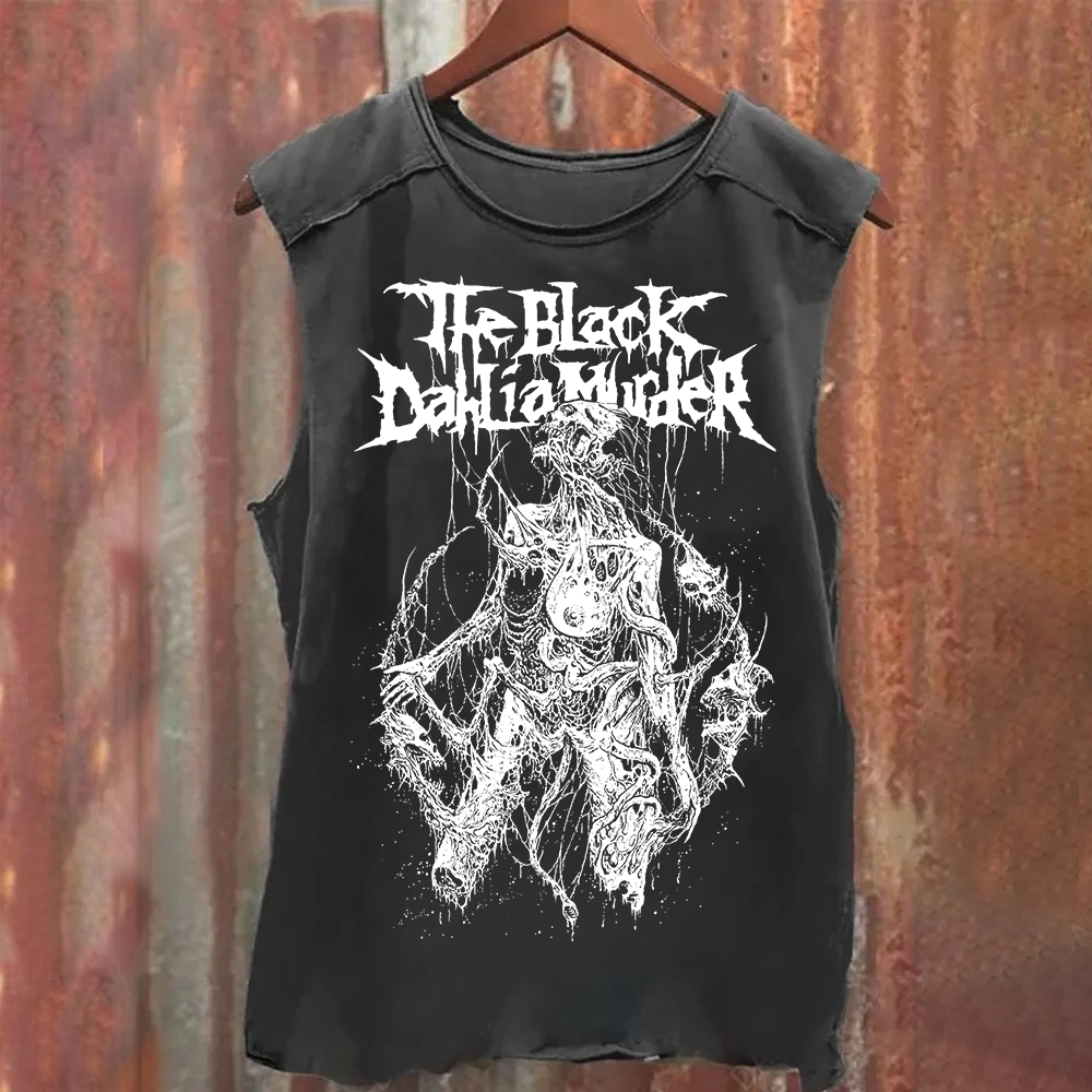 Unisex Vintage The Black Dahila Zombie Top
