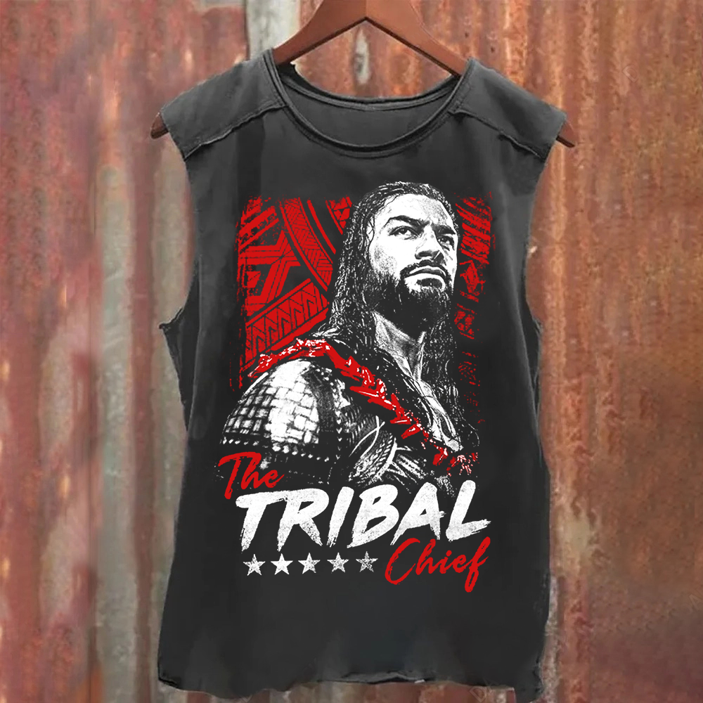 WWE Tribal Chief Washed Tank Top