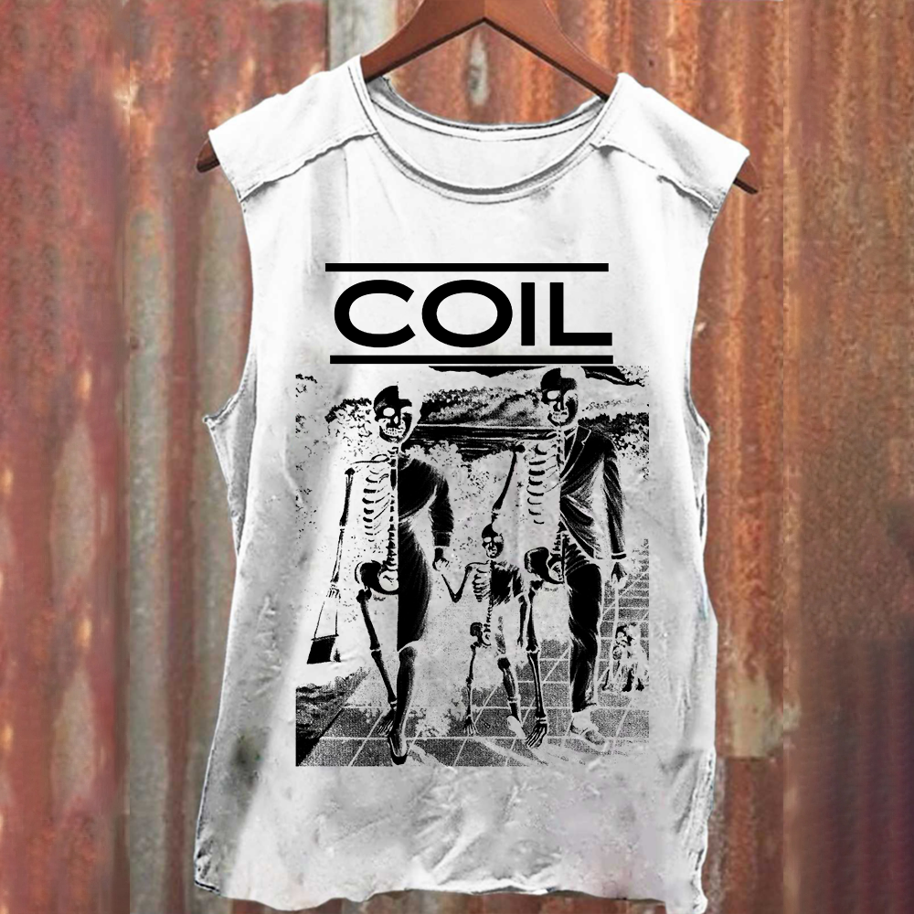 Unisex Washed Coil Band Tank Top
