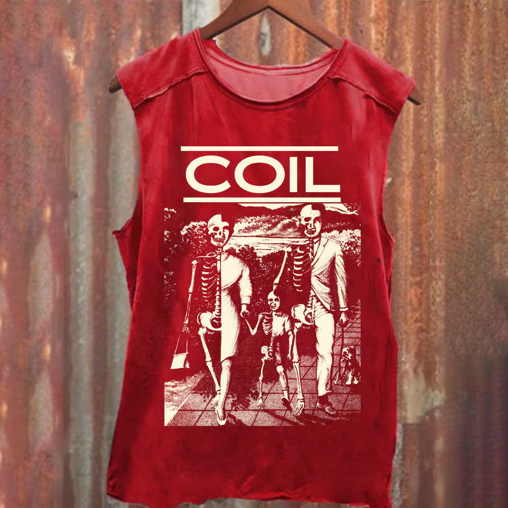 Unisex Washed Coil Band Tank Top