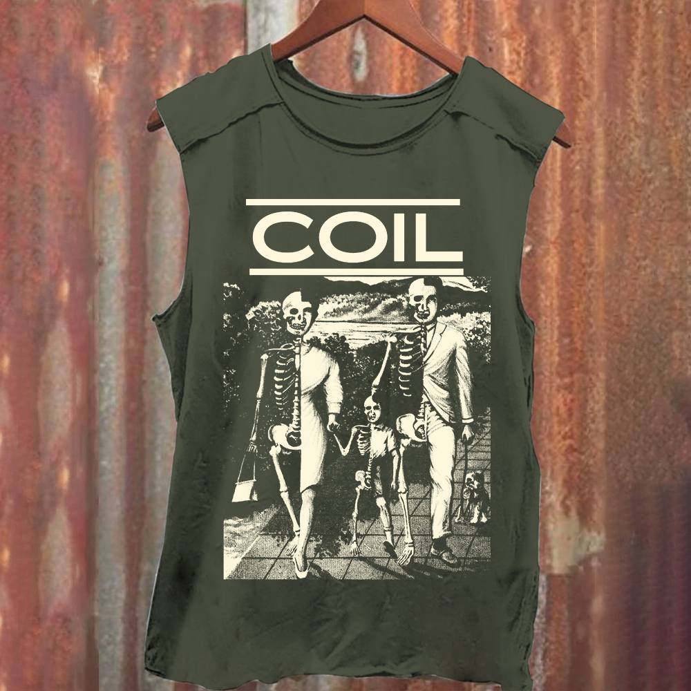 Unisex Washed Coil Band Tank Top