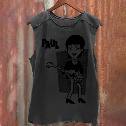 Paul McCartney Musicians Washed Tank Top