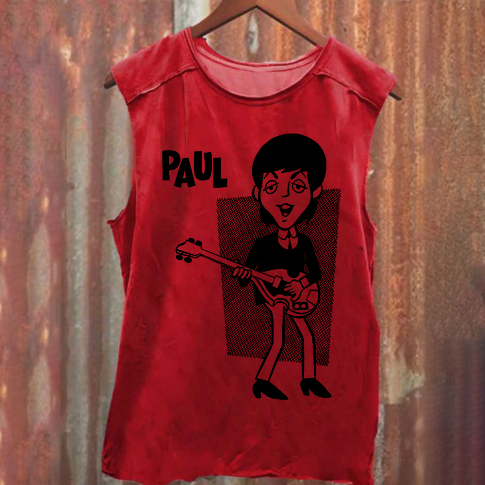 Paul McCartney Musicians Washed Tank Top