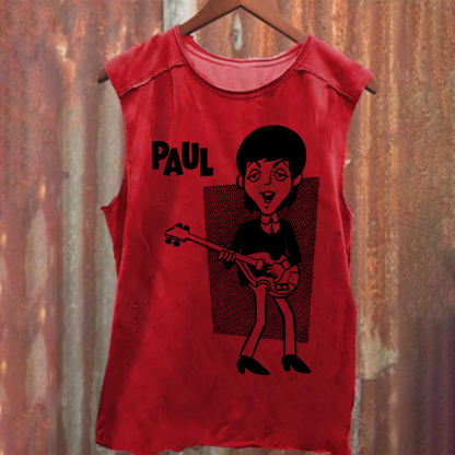 Paul McCartney Musicians Washed Tank Top