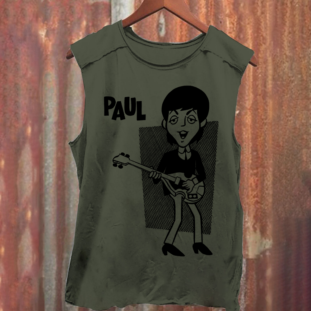 Paul McCartney Musicians Washed Tank Top
