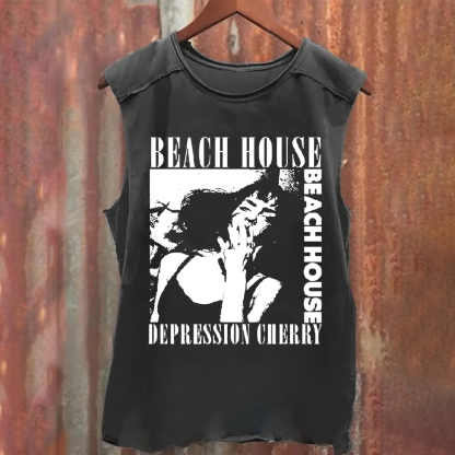 Unisex cotton Beach House Band Tank Top