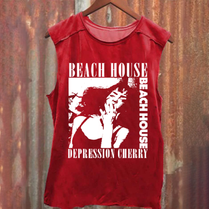 Unisex cotton Beach House Band Tank Top