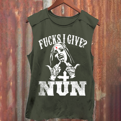  Unholy Nun Fucks Given Nun Unisex Classic Tank Top
