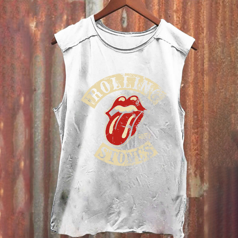 Unisex Vintage Rolling Stones Rock Band Tank Top