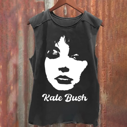 Kate Bush Singer Vintage Washed Tank Top