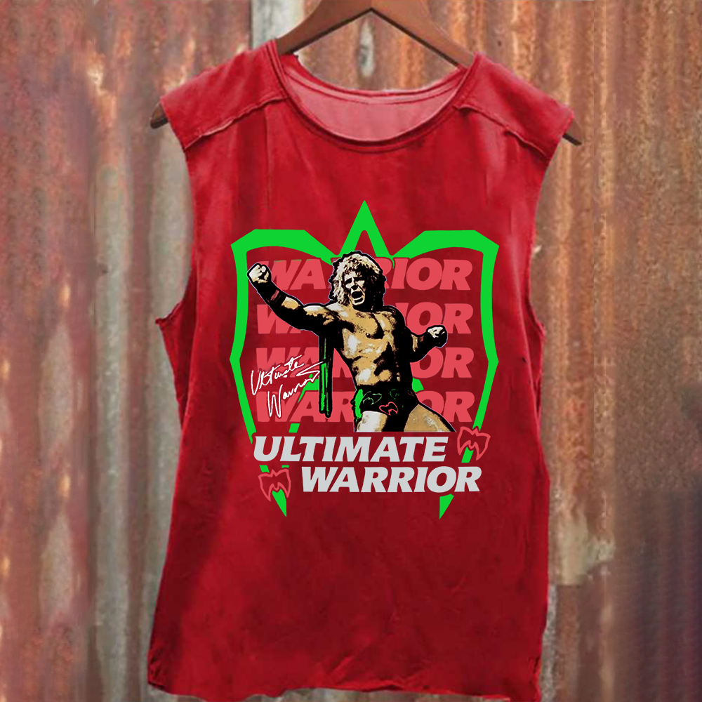 WWE Ultimate Warrior Wrestling Casual Printed Tank Top