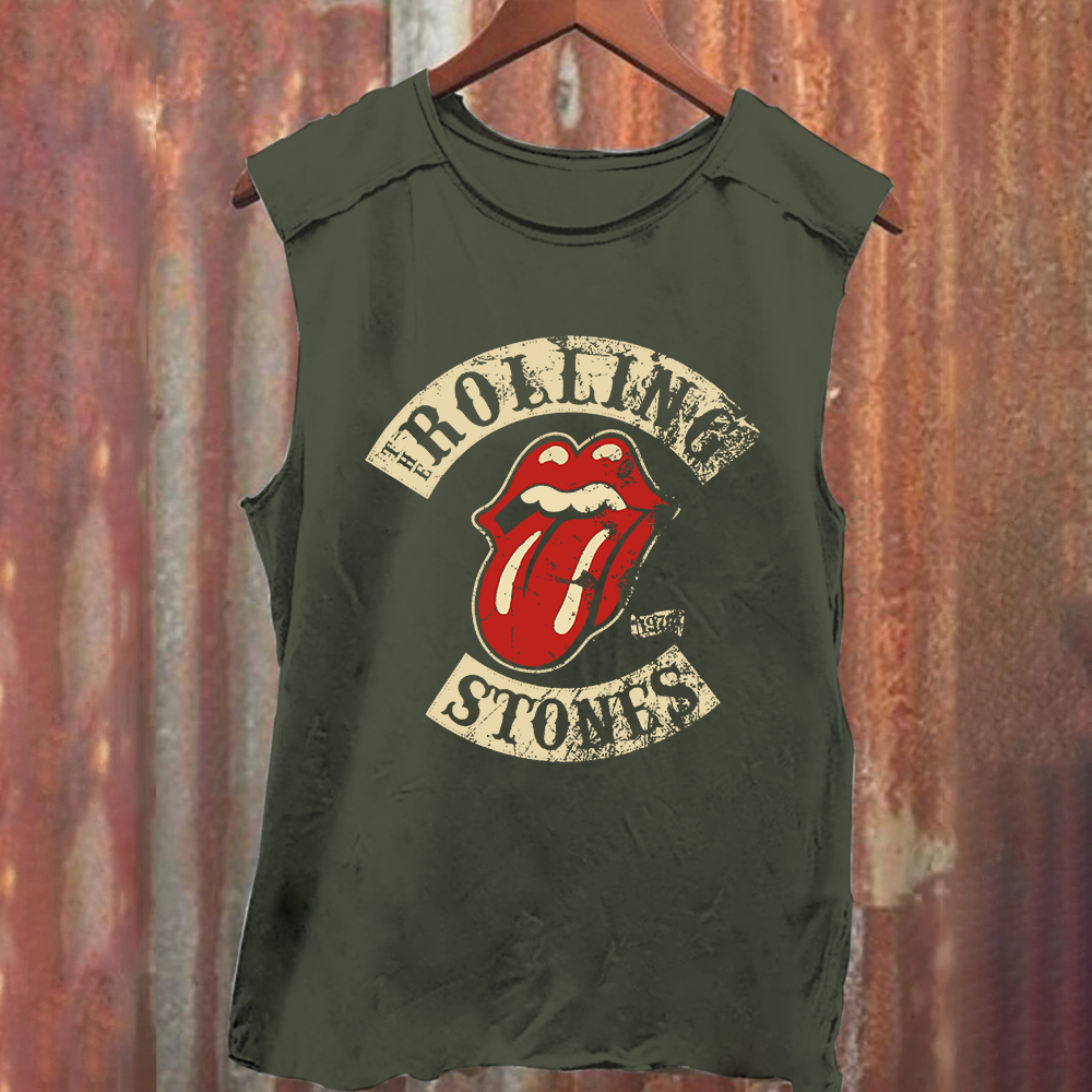 Unisex Vintage Rolling Stones Rock Band Tank Top