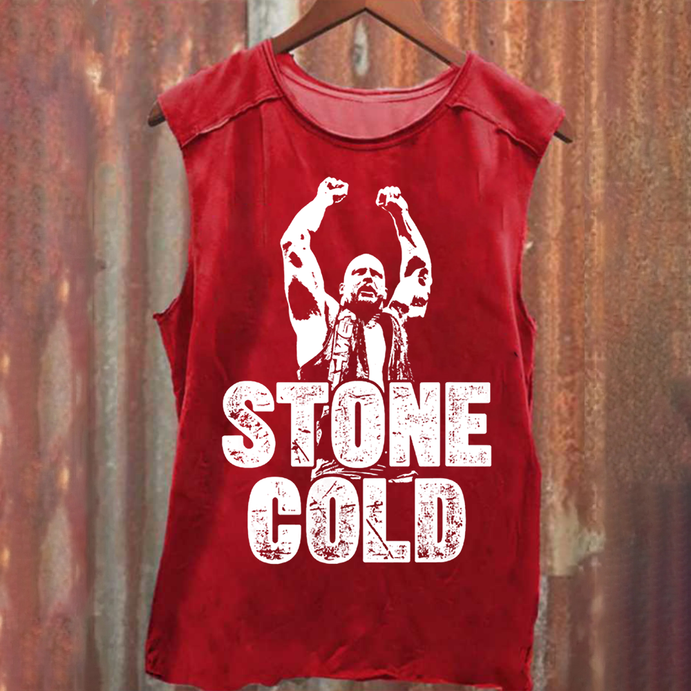 WWE Stone Cold Washed  Tank Top
