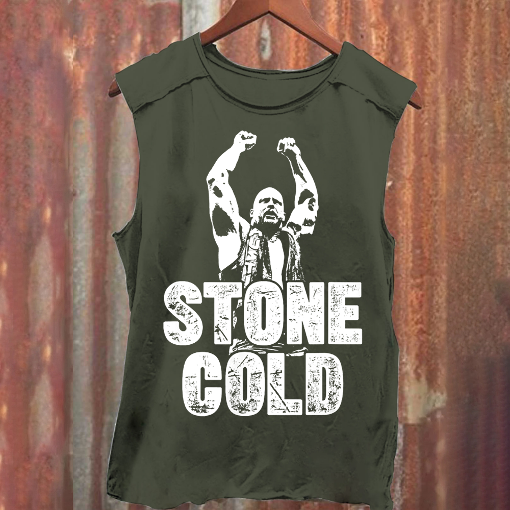 WWE Stone Cold Washed  Tank Top