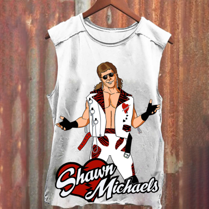 WWE Shawn Michaels Casual Printed Tank Top