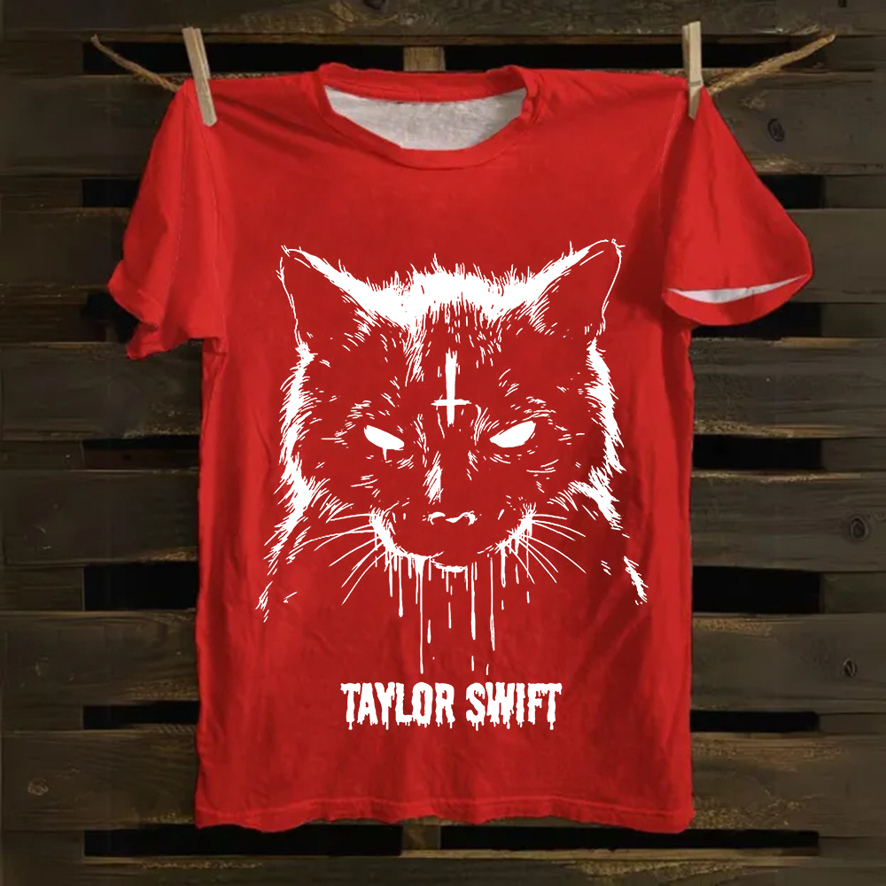 Unisex Vintage  Cotton Taylor Swift Singer T-Shirt