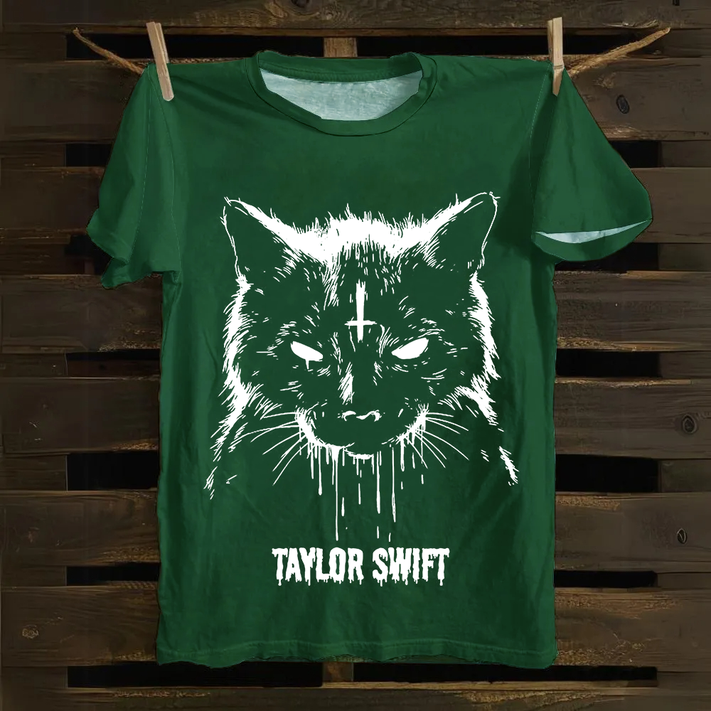 Unisex Vintage  Cotton Taylor Swift Singer T-Shirt