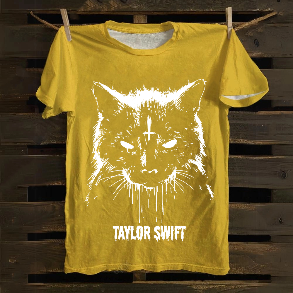 Unisex Vintage  Cotton Taylor Swift Singer T-Shirt