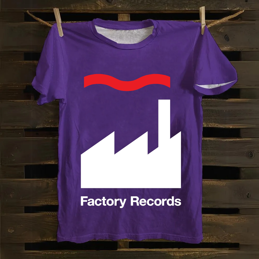 Unisex Factory Records Company Cotton T-Shirt