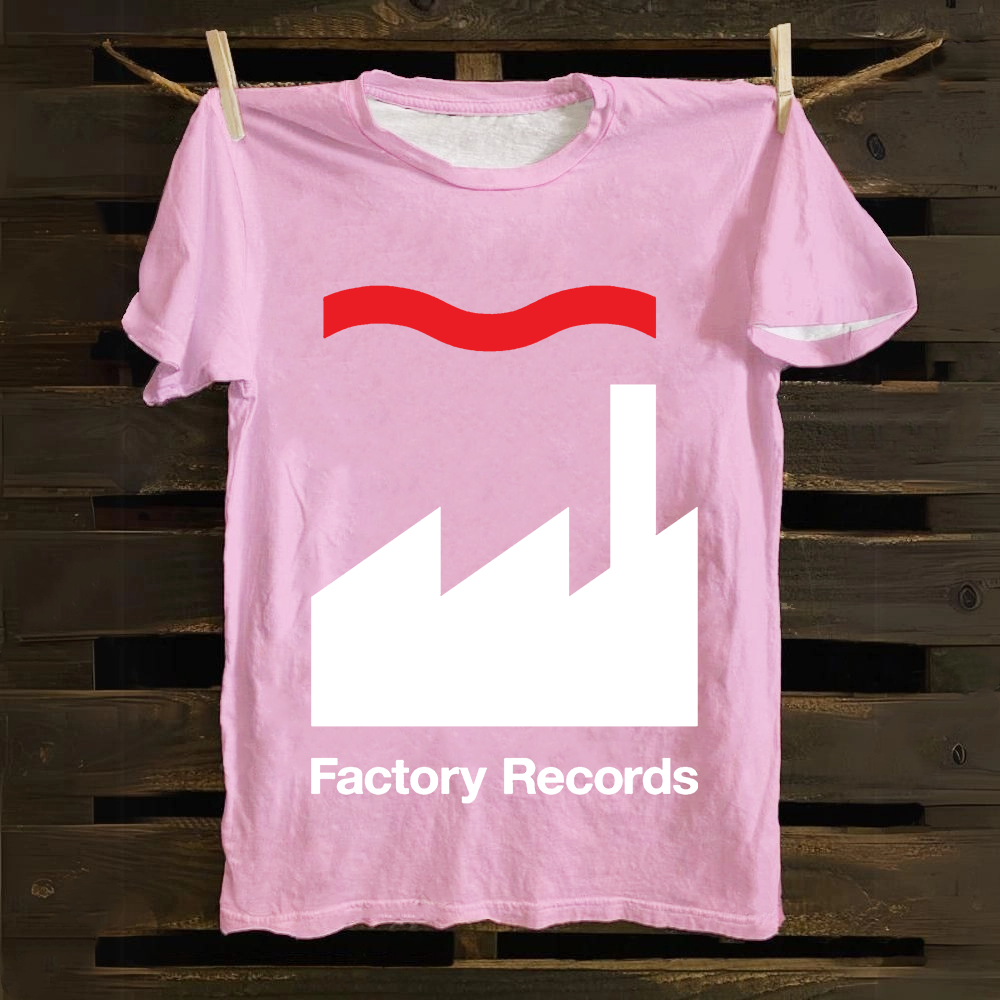 Unisex Factory Records Company Cotton T-Shirt