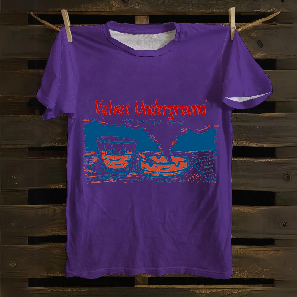 Unisex The Velvet Underground Band Cotton T-Shirt