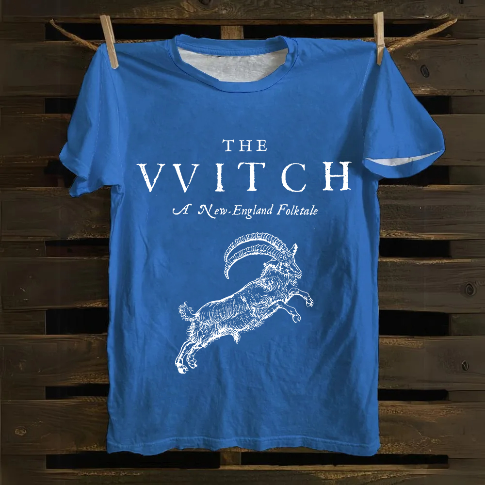 Unisex Vintage Cotton The Witch   T-Shirt