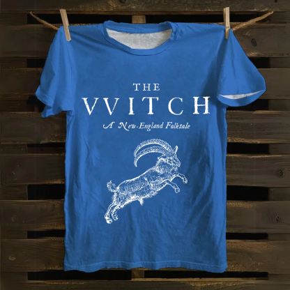 Unisex Vintage Cotton The Witch   T-Shirt