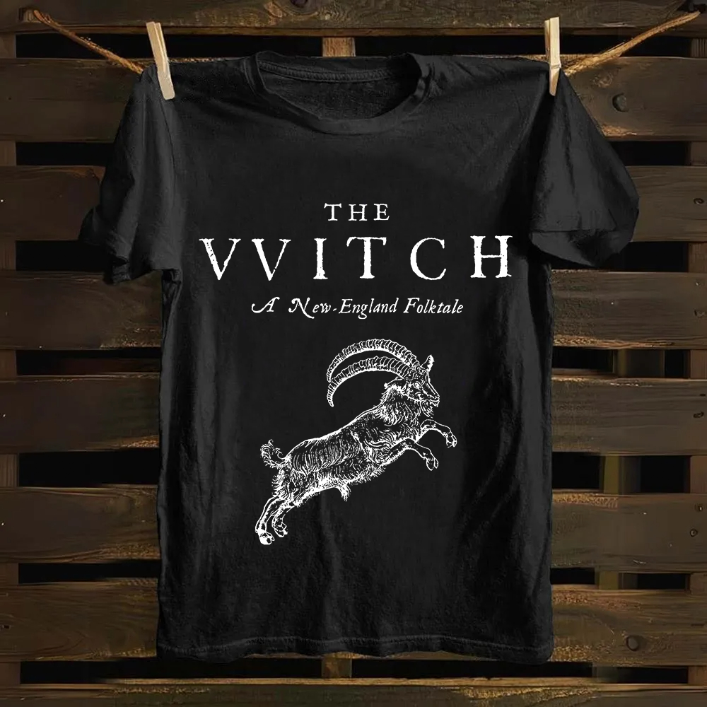 Unisex Vintage Cotton The Witch   T-Shirt