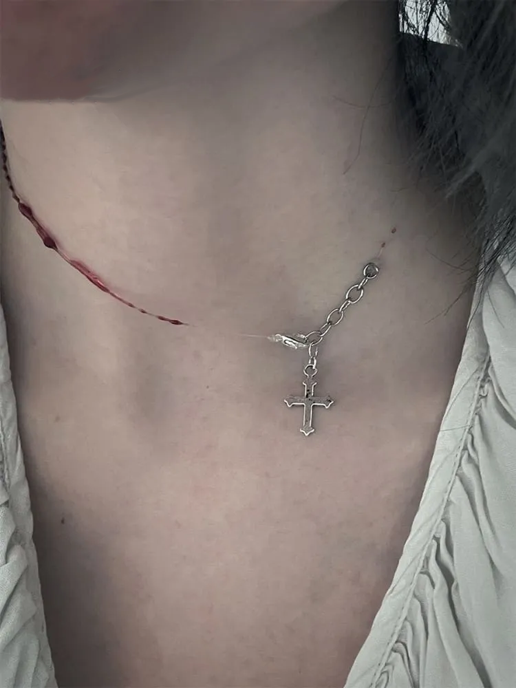 Halloween Gothic Blood Drop Necklace