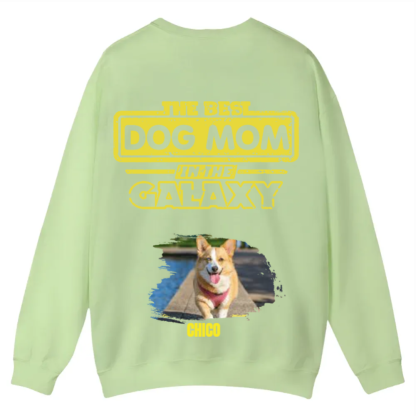 The Best Dog Dad In The Galaxy - Personalized Custom Unisex Casual Crewneck Sweatshirt