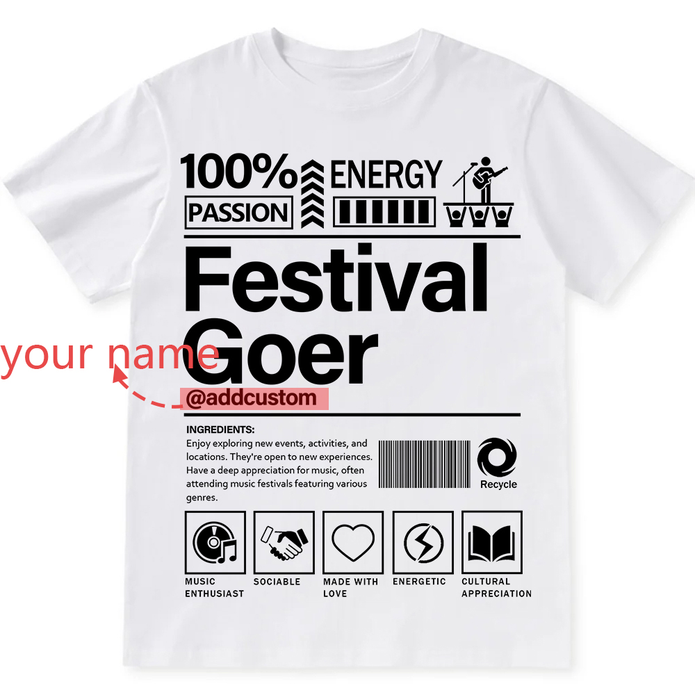 Addcustom  Festival Gover Personalized Custom Unisex Fit Cotton T-Shirt wearishow